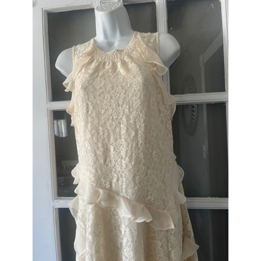 New Sundance Lace Ruffle Dress - Picture 6 of 8